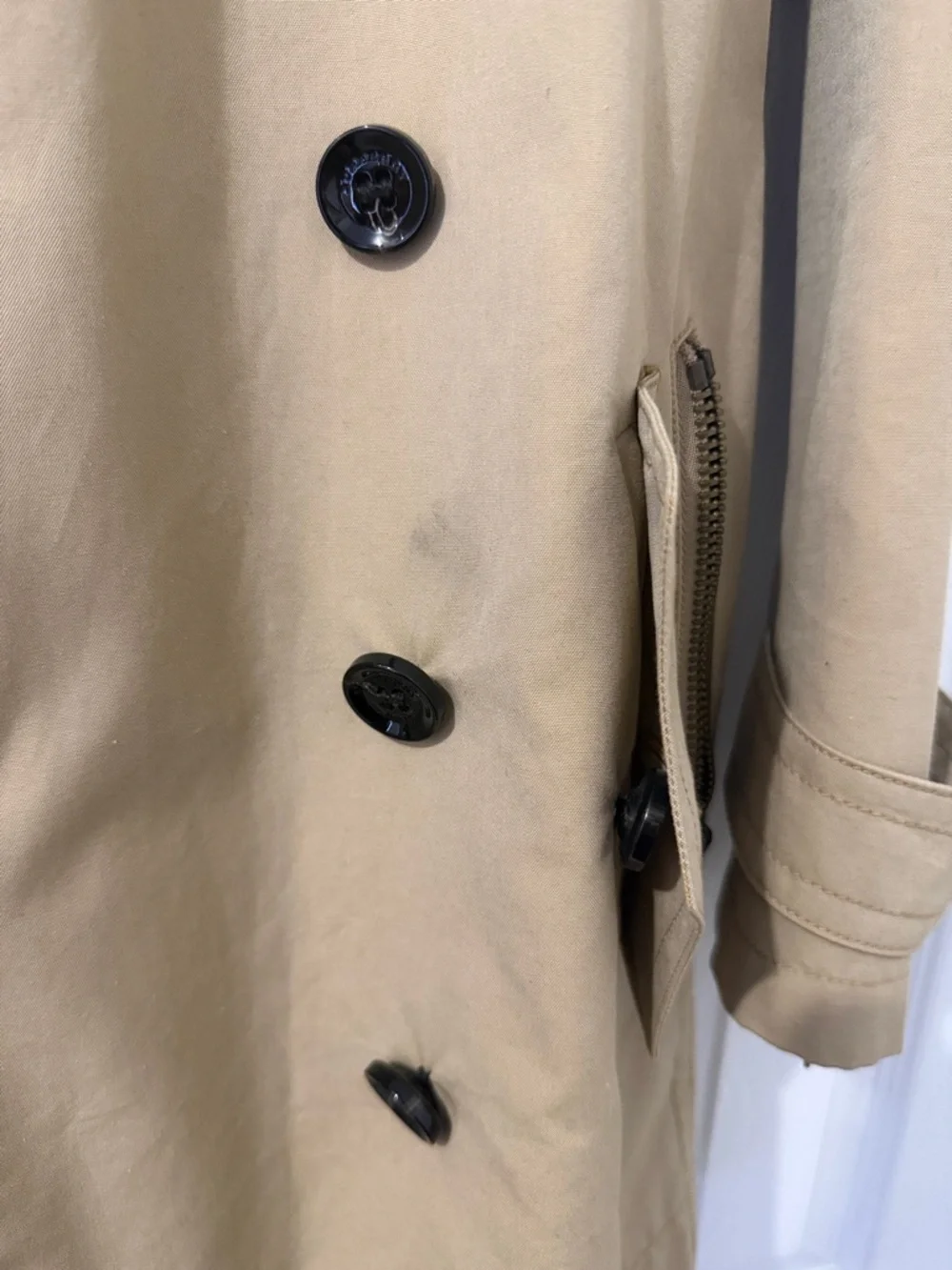 Burberry Brit Women's Tan Trench Coat - Lightweight Belted Jacket - Picture 5 of 5